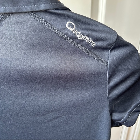Quagmire Navy Blue Polyester Golf Shirt Women Size Small - Picture 7 of 9